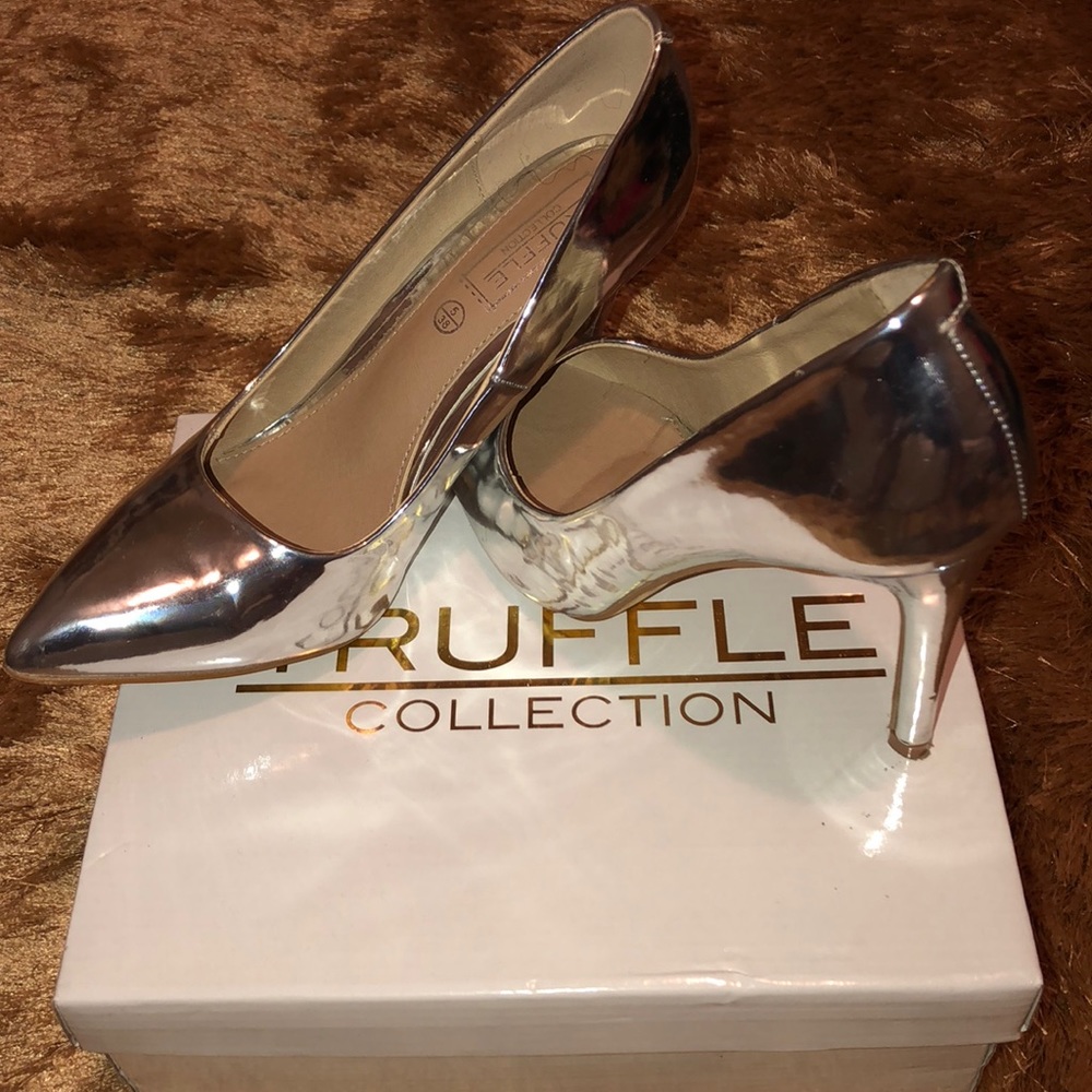 Silver Metallic Heels